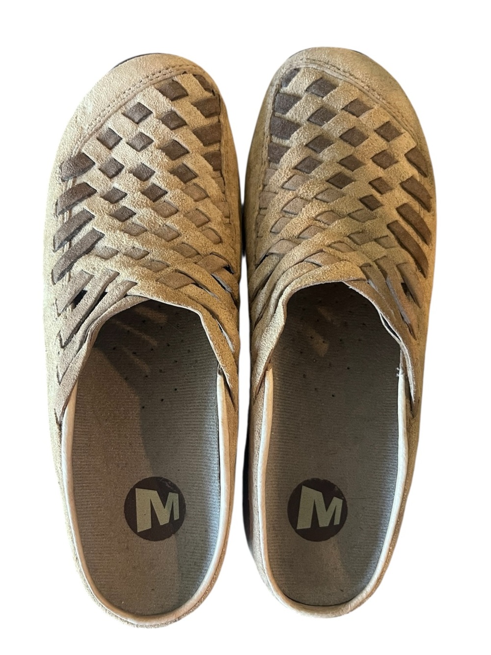 Merrell suede mules primo weave tumbleweed 9.5 - Picture 7 of 8